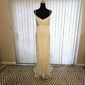 Vintage Floranna Ivory Beaded Wedding Dress 12
